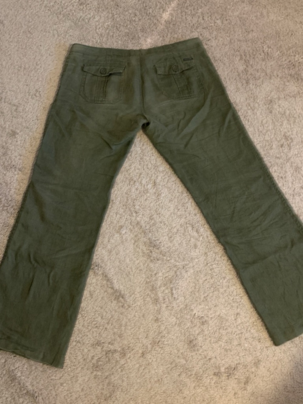 Sanctuary Women’s olive green linen pants
